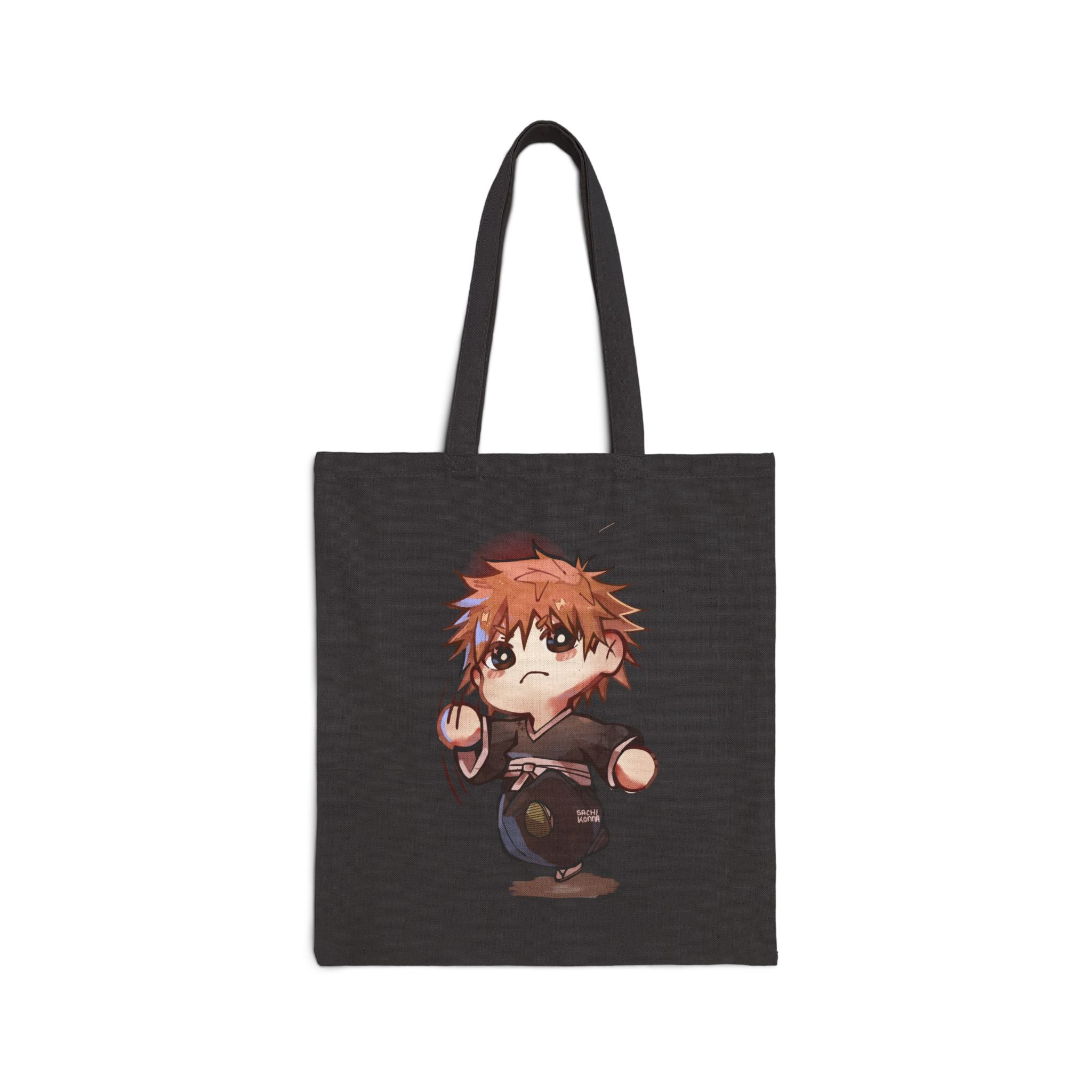 Chibi ichigo Kurosaki Tote Bag | Cute Manga Art Canvas Tote
