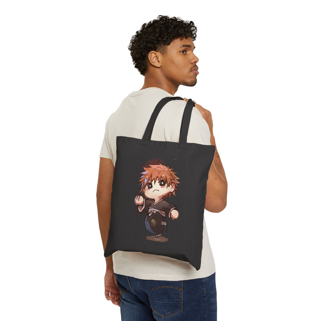 Chibi ichigo Kurosaki Tote Bag | Cute Manga Art Canvas Tote