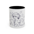 Chibi Explorer & Capybara Friends Accent Coffee Mug (11/15oz)